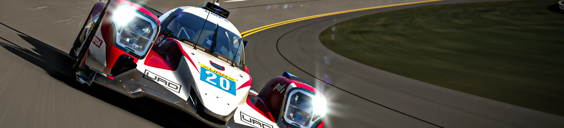 Racing simulator setup with United Racing Design mods