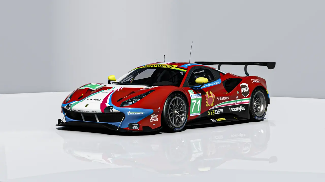 Ferrucci 448T EGT - 3D racing simulator mod
