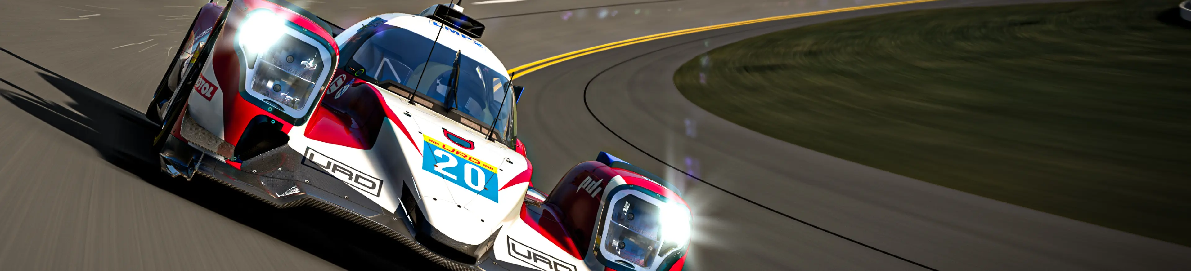 Racing simulator setup with United Racing Design mods